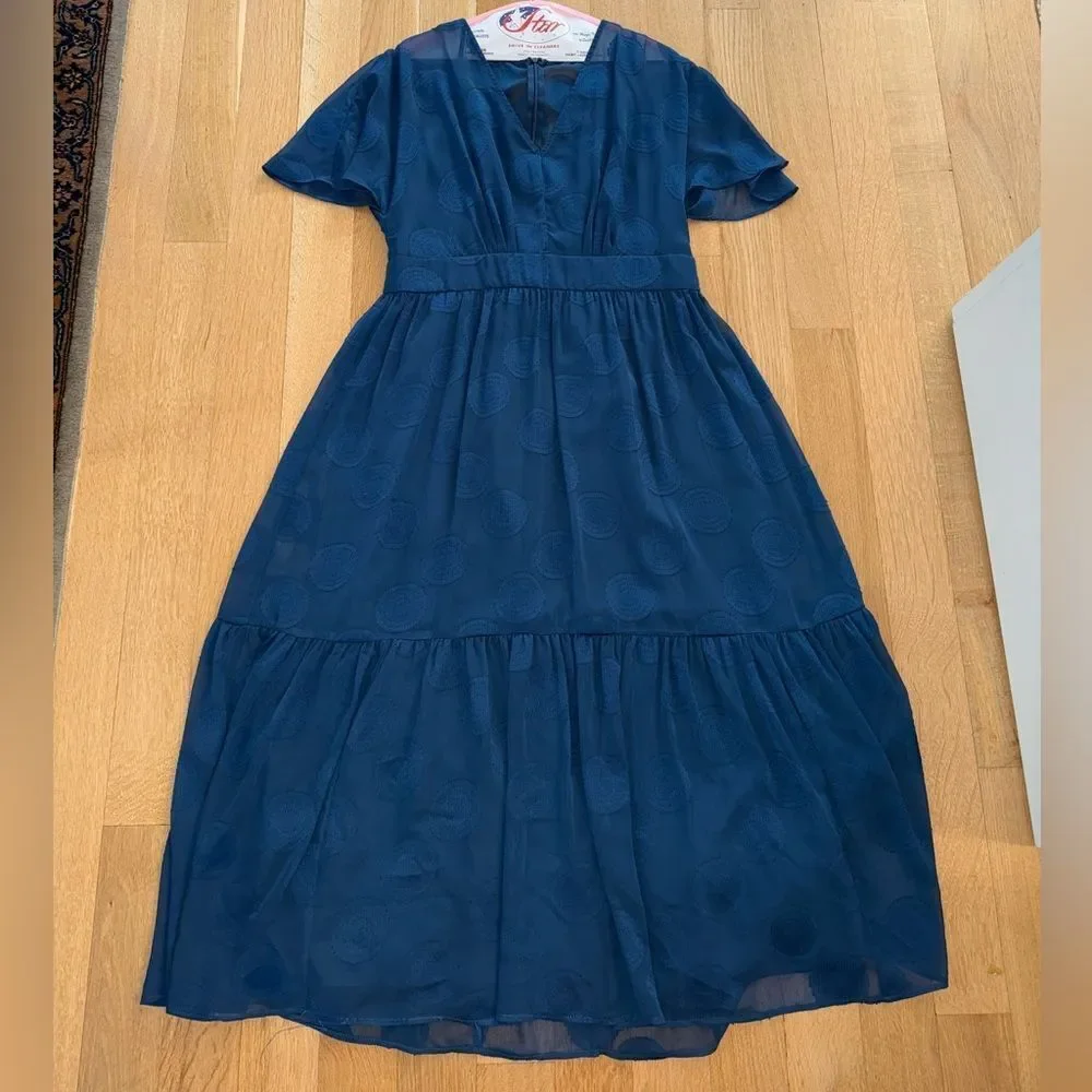 anthropologie blue bridesmaid dress Blue and Navy Bridesmaid Dresses